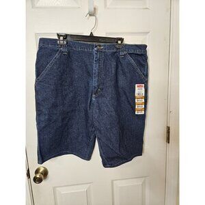 Wrangler Carpenter Denim Blue Jean Shorts Mens 38x30 Workwear NWT